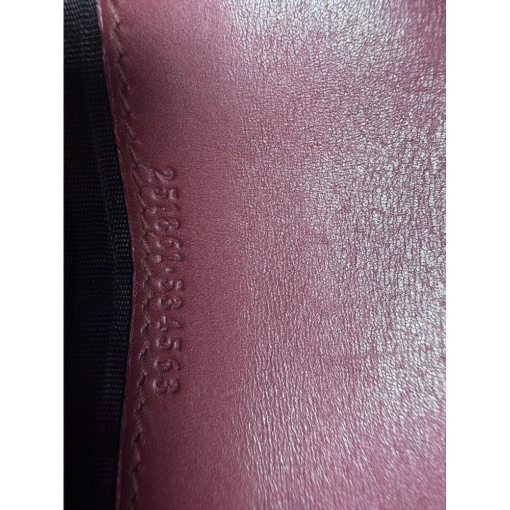 Gucci Metallic Rose Red Guccissima Continental Wallet - Picture 12 of 16
